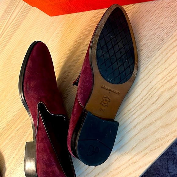 Donald J Pliner Merlot Suede Loafers - Picture 4 of 6